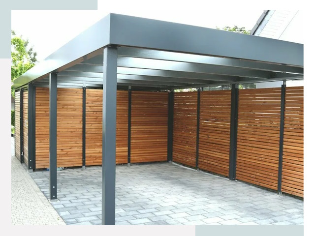 Навесы для парковки в Карталах