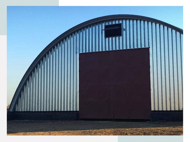 Бескаркасные ангары в Карталах