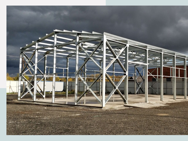 Двускатные ангары в Карталы от 626 руб. за квадрат