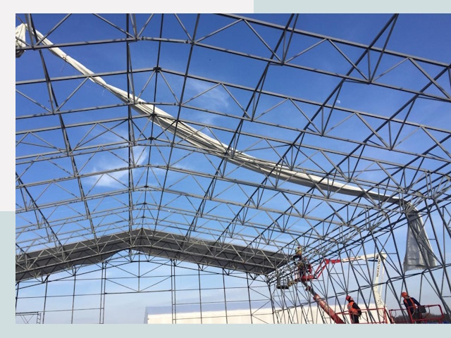 Шатровые ангары от 626 руб. в Карталах и Челябинской области