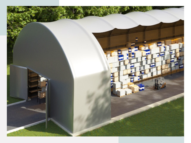 Тентовые ангары в Карталах