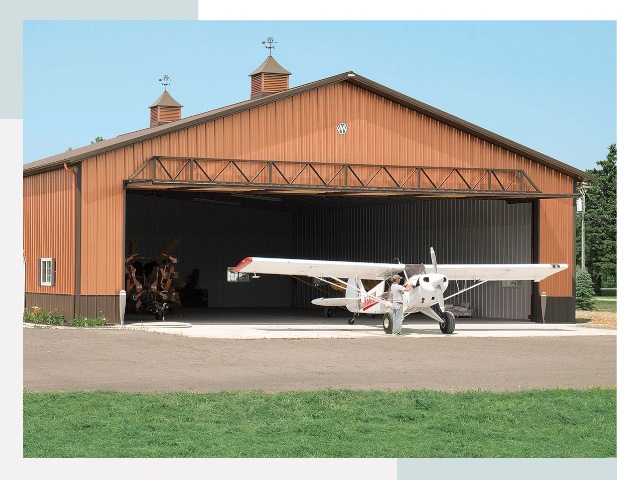 Ангары для самолетов в Карталах