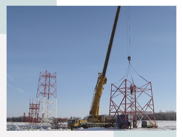 Монтаж вышек связи в Карталах