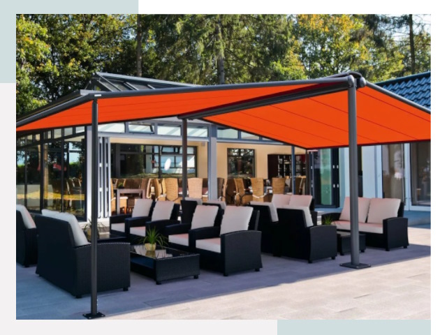 Навесы для кафе и ресторанов в Карталах