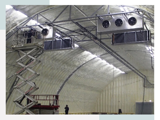 Оснащение ангаров в Карталах