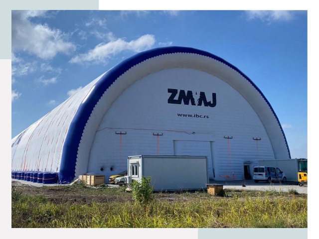 Брендирование ангаров в Карталах