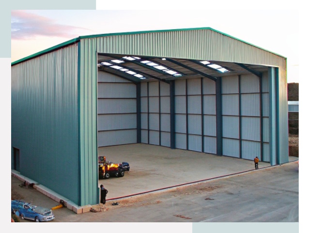 Строительство ангаров в Карталах